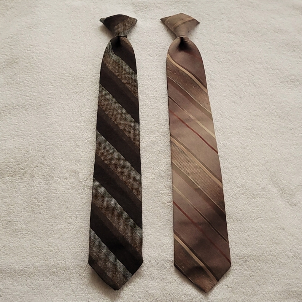 Pair of Brown Men's Ties